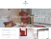 Tablet Screenshot of hotel-roscoff.com